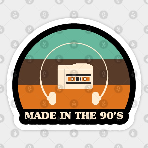 Made In The 90's - Walkman Sticker by stephanieduck